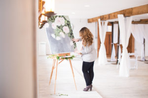 Vendor spotlight wedding floral artist painter