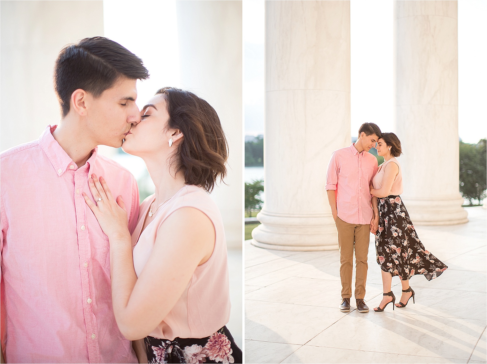 Jefferson Memorial + National Gallery of Art Engagement Photos