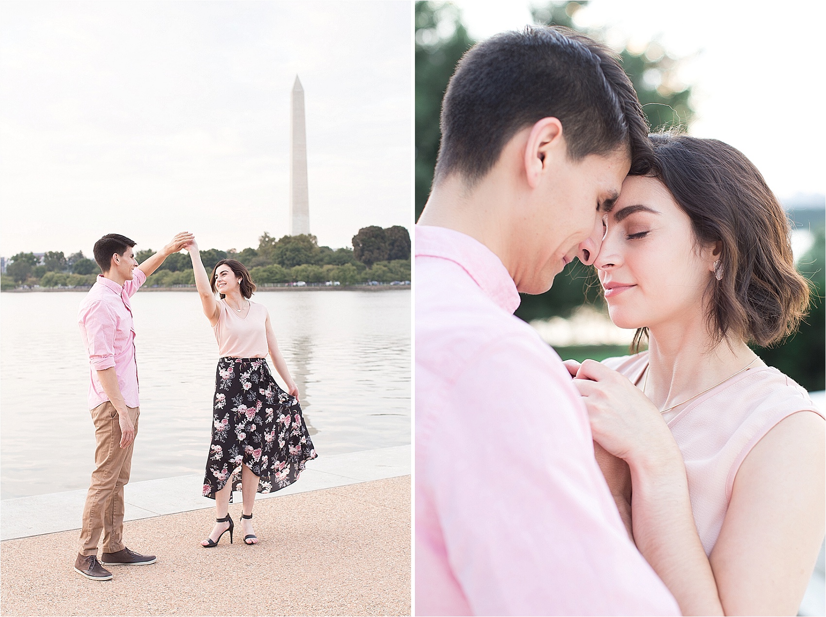 Jefferson Memorial + National Gallery of Art Engagement Photos 