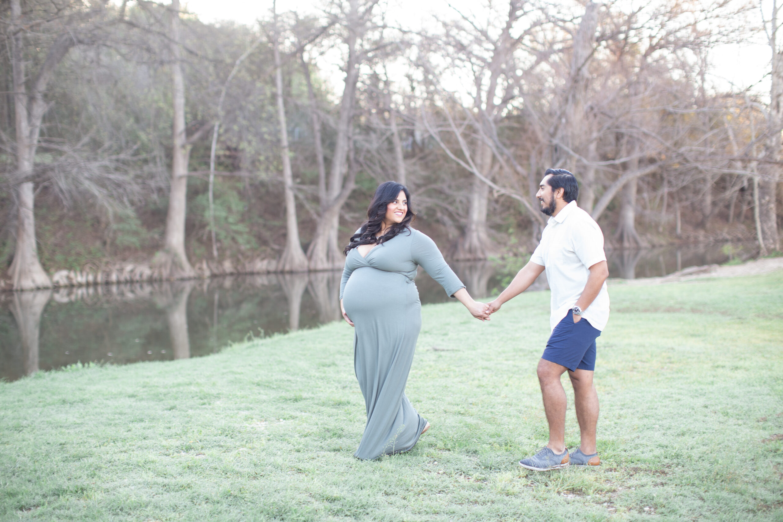 Guadalupe river maternity session New Braunfels, TX