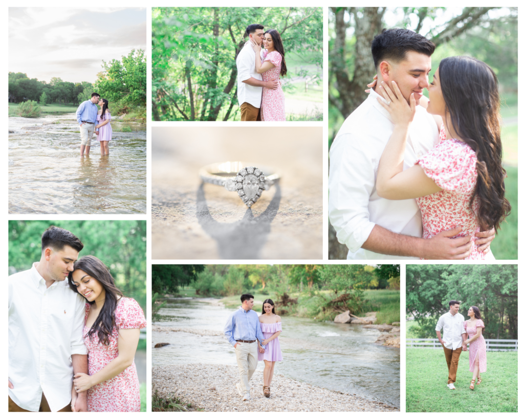 Engagement session at Salado Creek 